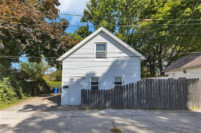 view of property exterior