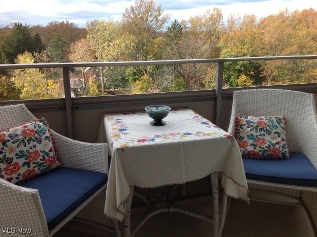 view of balcony