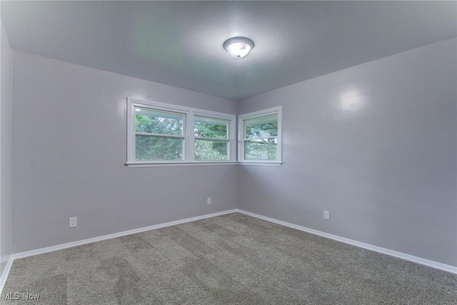 view of carpeted empty room