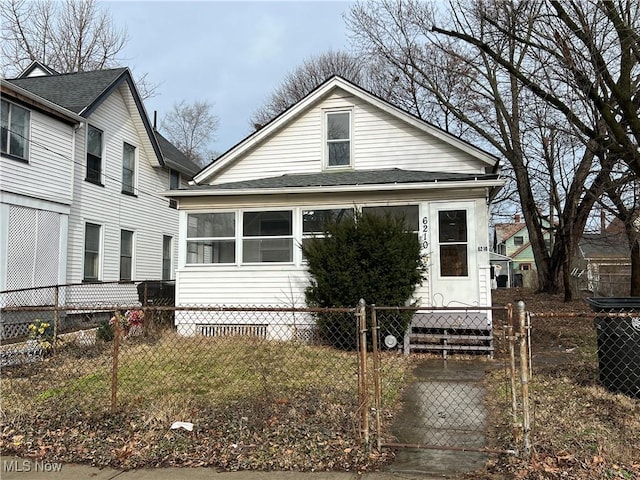 view of front of home