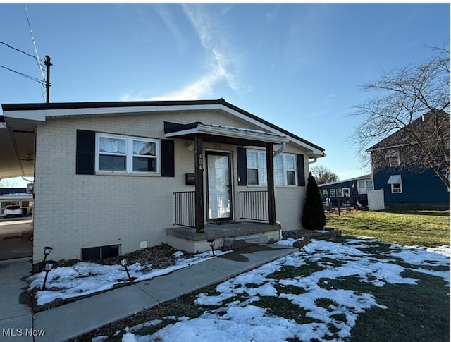 view of front of home