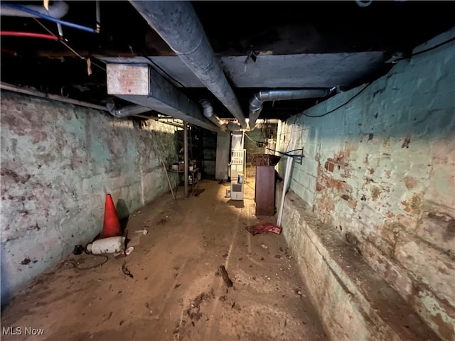 view of basement