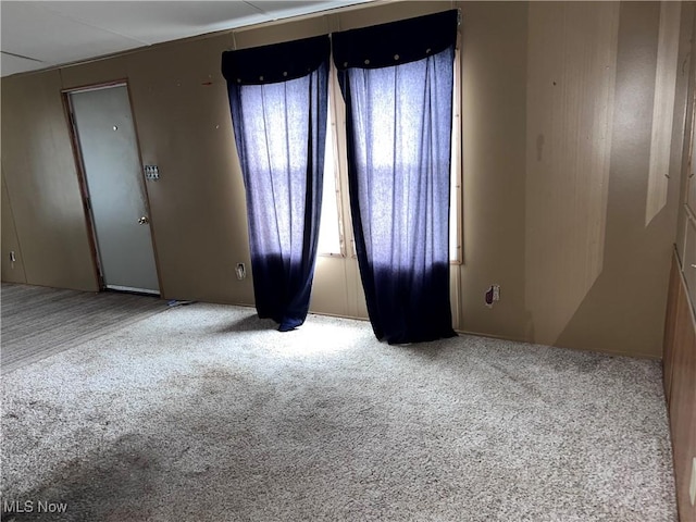 view of carpeted empty room