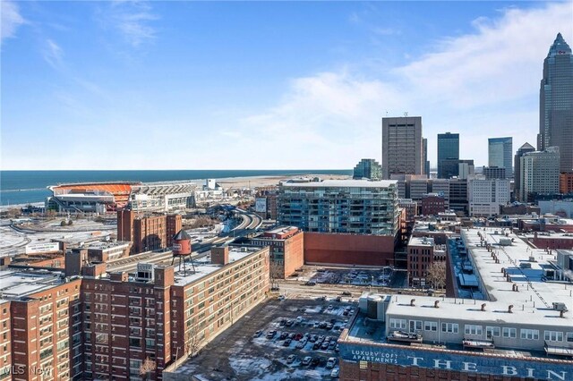 view of city featuring a water view