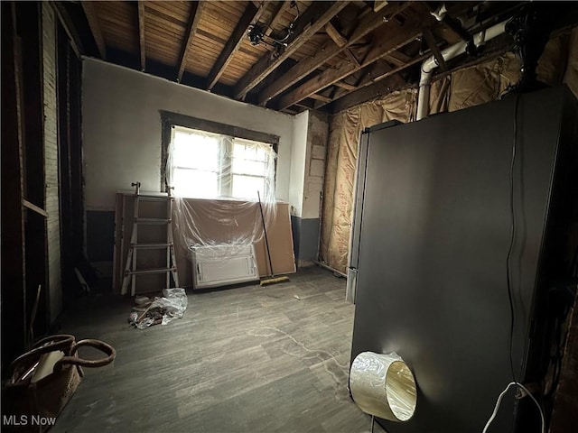 miscellaneous room featuring hardwood / wood-style floors