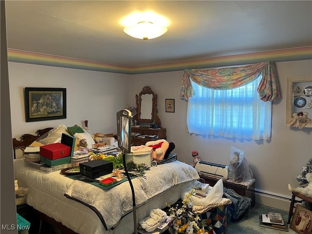 bedroom with carpet flooring