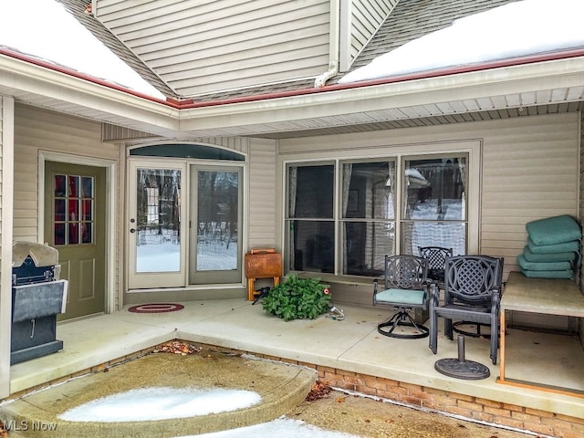 view of patio / terrace featuring grilling area