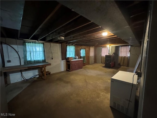 view of basement