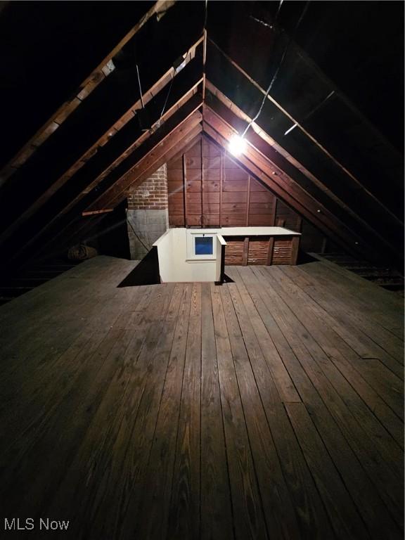 view of attic