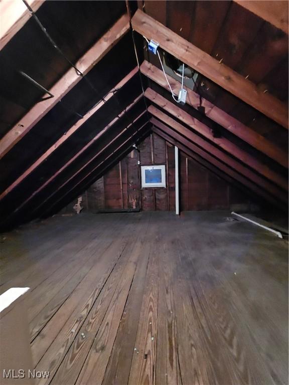 view of attic