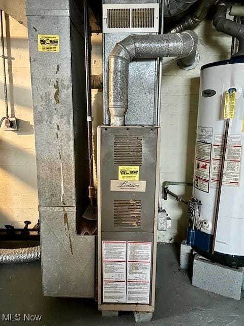 utilities featuring water heater