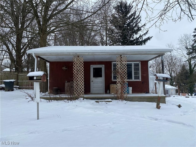 view of manufactured / mobile home