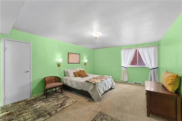 bedroom with carpet floors