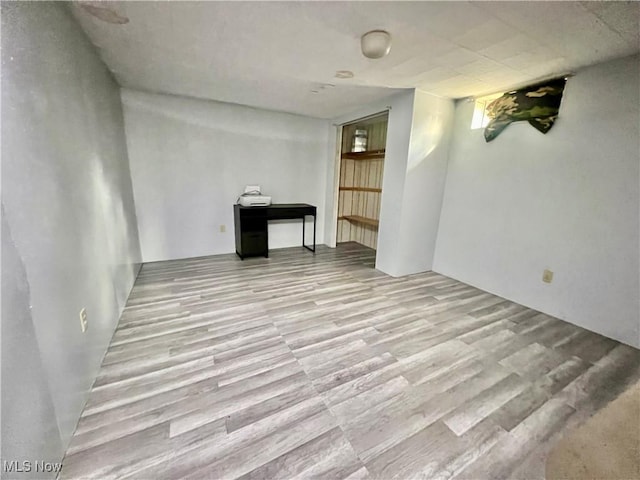 interior space featuring light hardwood / wood-style floors