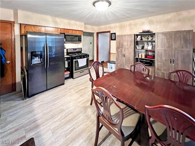 view of dining area