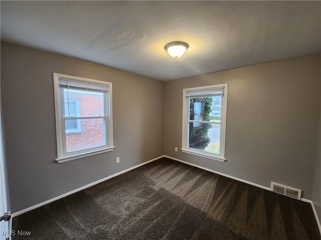 view of carpeted empty room