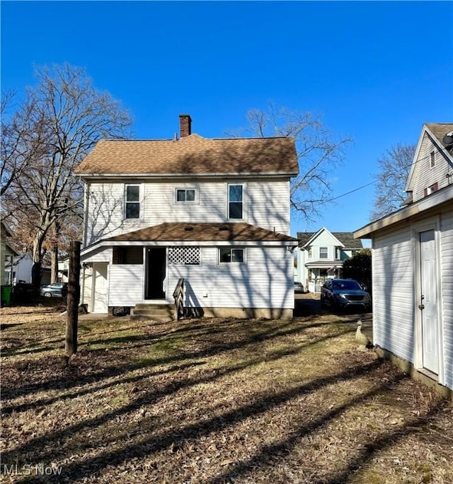 view of rear view of property