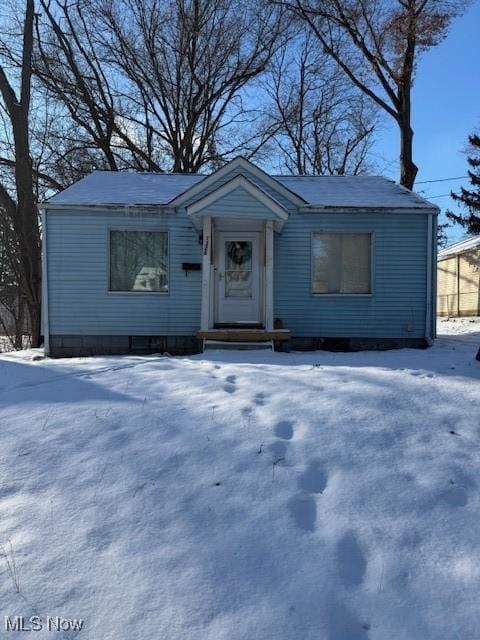 view of front of home