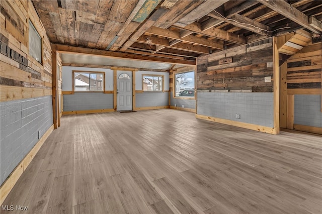 interior space with wood-type flooring