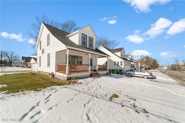 cape cod-style house with a porch