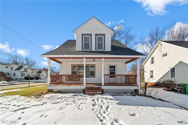 view of front of house featuring a porch