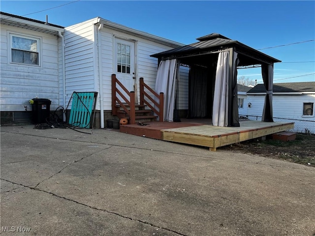 view of rear view of property