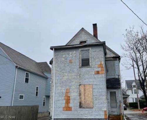 view of rear view of property