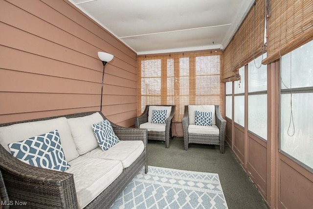 view of sunroom