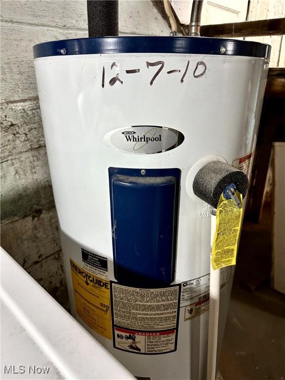 details with water heater