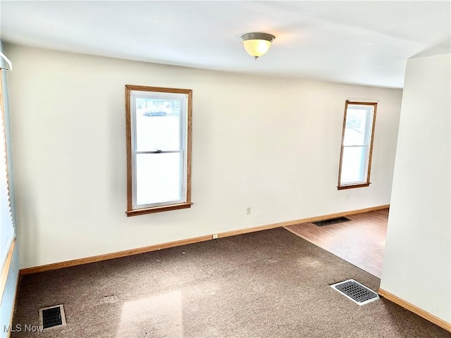 view of carpeted empty room