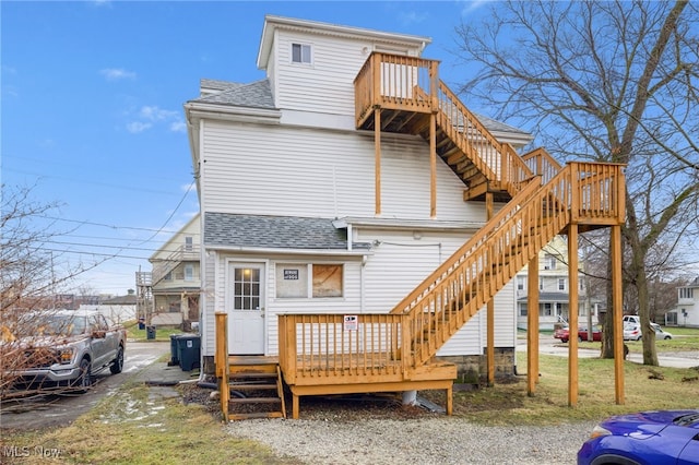 view of back of property