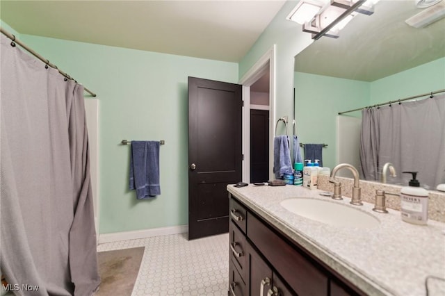 bathroom with vanity