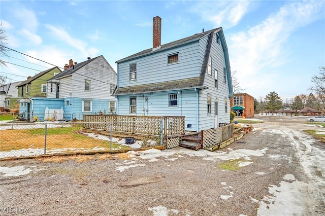 view of rear view of property