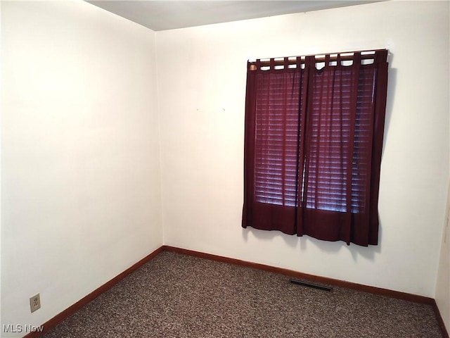 view of carpeted empty room