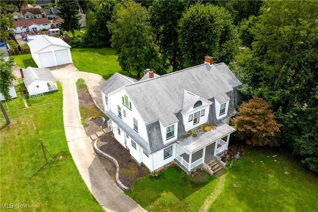 birds eye view of property