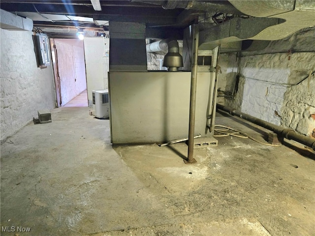 view of basement