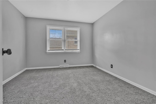 view of carpeted empty room