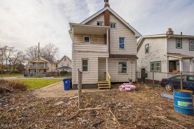 view of rear view of property