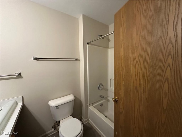 bathroom featuring toilet