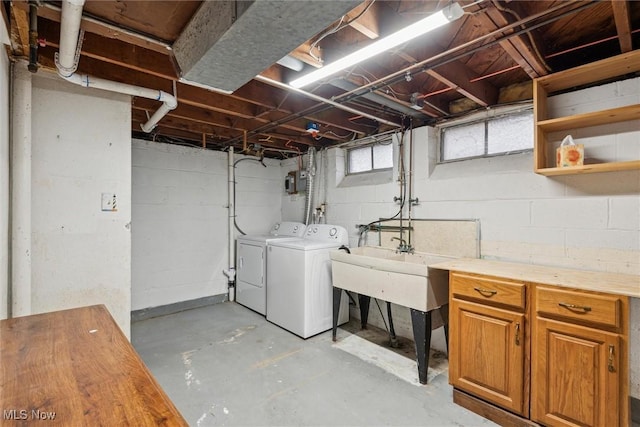 laundry room featuring washing machine and clothes dryer