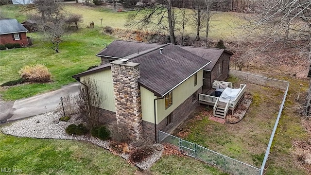 birds eye view of property