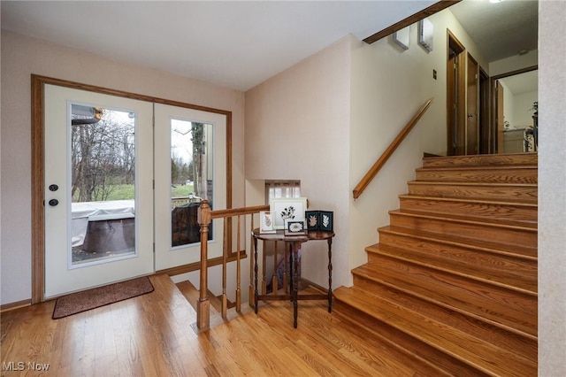 entryway featuring light wood-type flooring