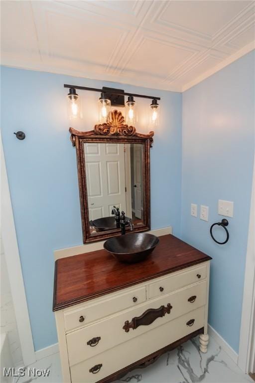 bathroom with vanity