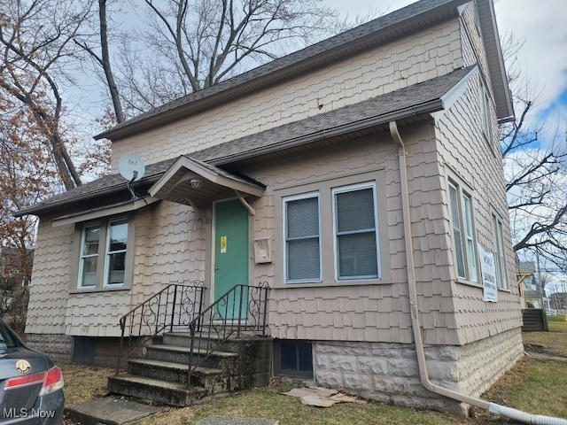 view of bungalow-style home