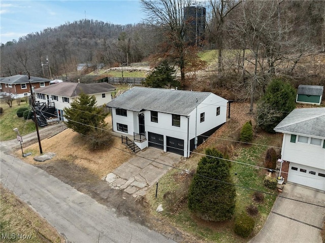 birds eye view of property