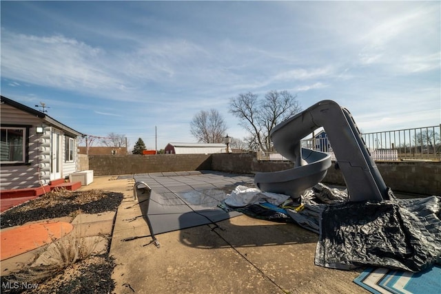 view of patio / terrace with a fenced backyard