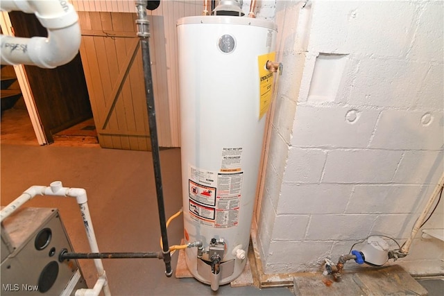 utilities with gas water heater