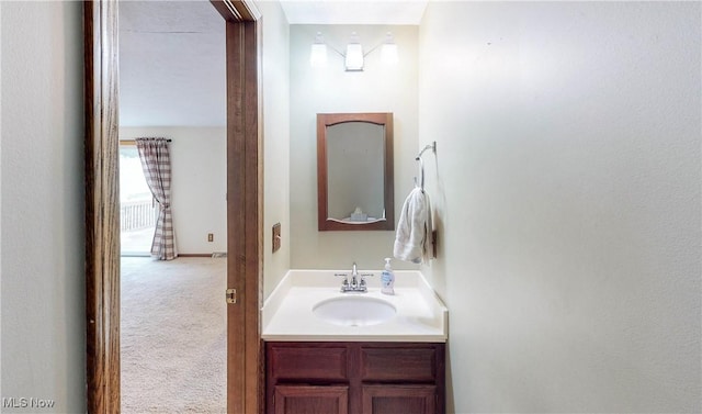 bathroom with vanity