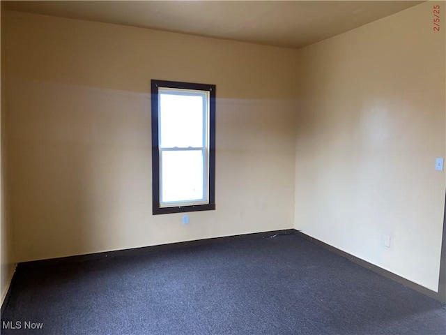 view of carpeted empty room