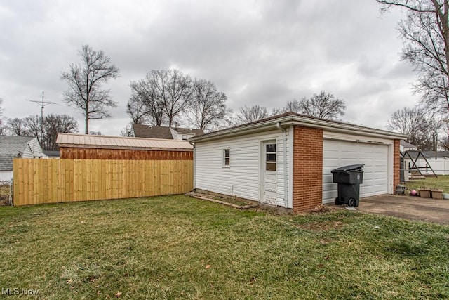 exterior space with a lawn